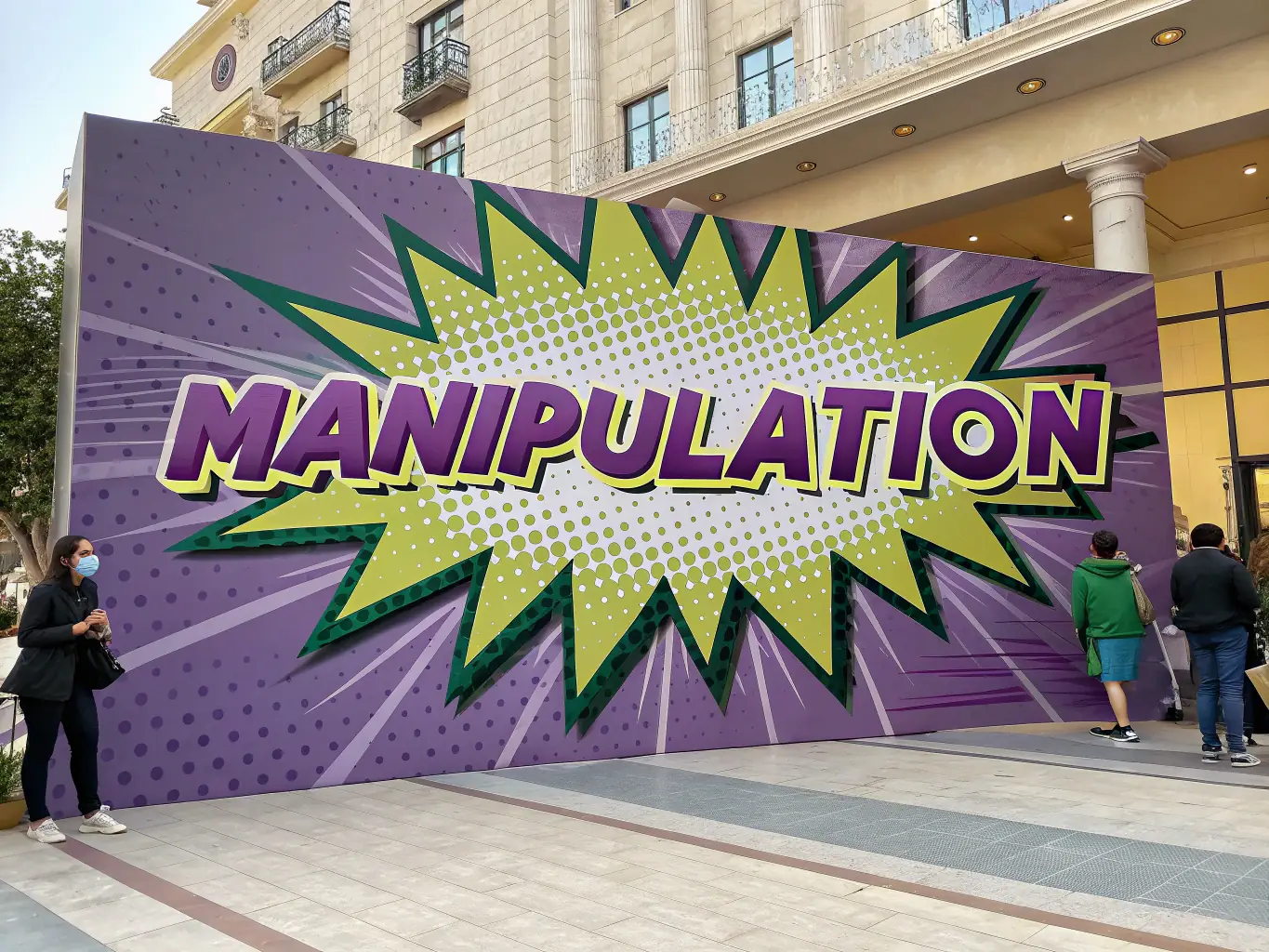 A targeted advertising campaign ad creative, showcasing compliance messaging for a biotech company.