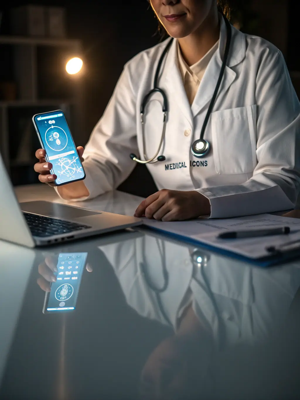 A graph showing a clear upward trend in ROI for a healthcare client after implementing Core Reach Social's marketing strategies, emphasizing measurable results.