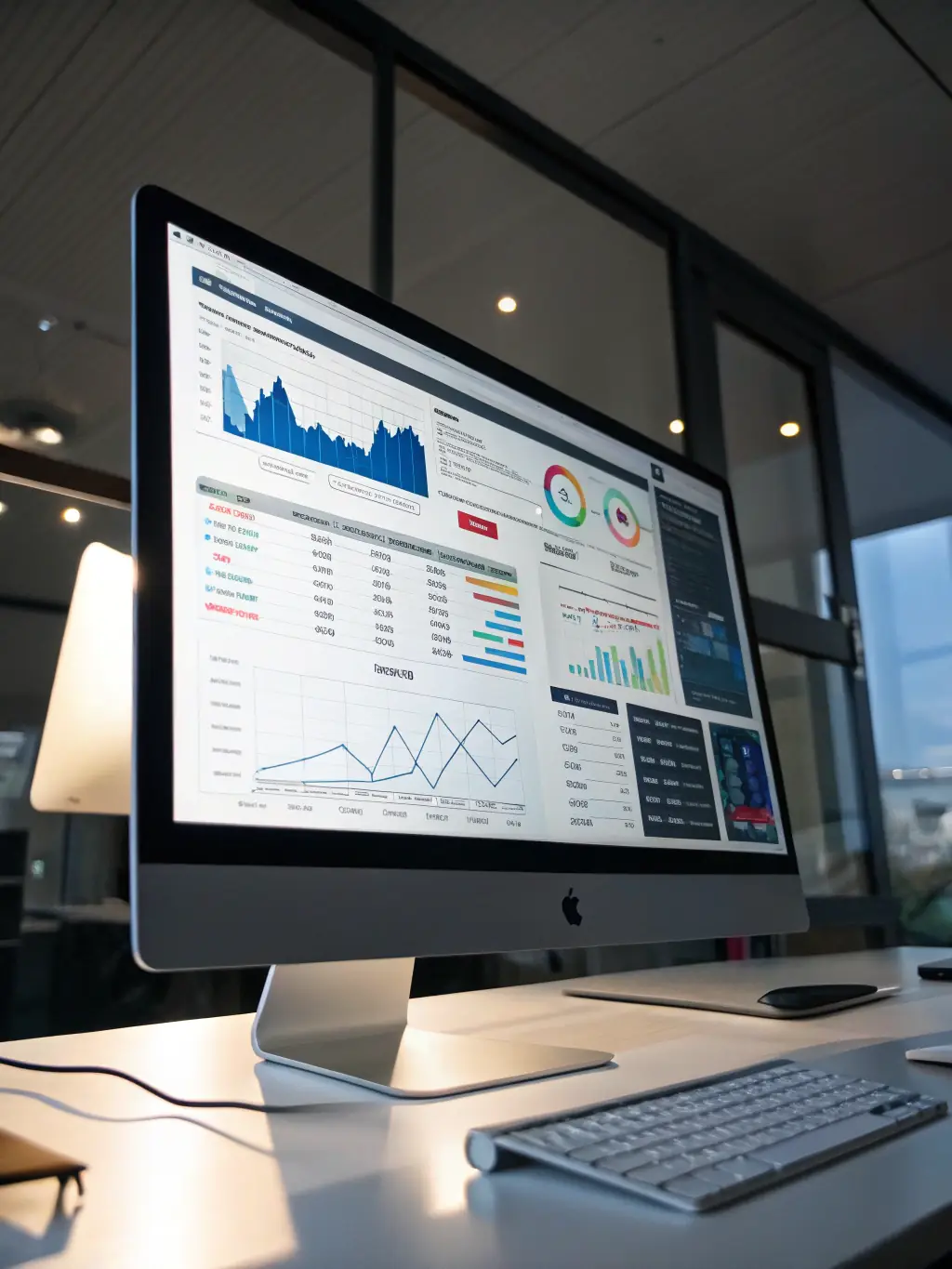 A clean, professional dashboard displaying key performance indicators (KPIs) and compliance metrics for a clean energy client, showcasing transparency and accountability.